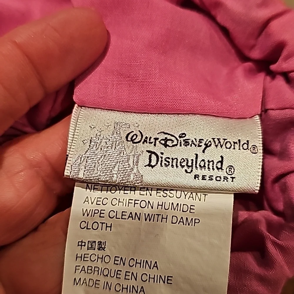 Disney Parks Pink Patchwork Mickey Mouse Hobo Madris Cotton Bag Purse